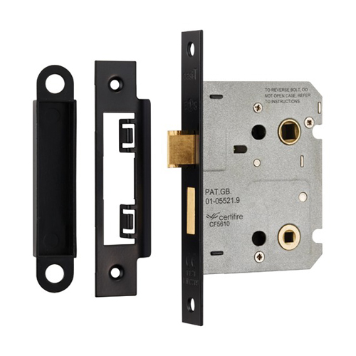 Eurospec BAE5030MB Easi-T Residential Bathroom Lock 78mm (LEAD TIME: 2-3 DAYS)