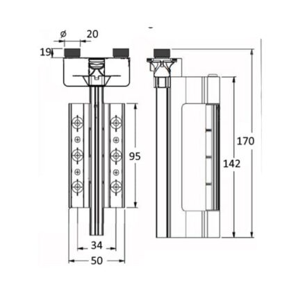Clearspan for ALUK Bi-Fold Doors Top Guide - New style (New version) - Image 2