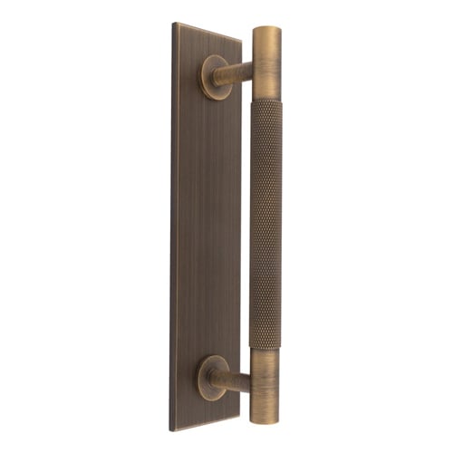 Carlisle Brass BP700BAB168AB Knurled Pull Handle On Backplate (LEAD TIME: 2-3 DAYS)