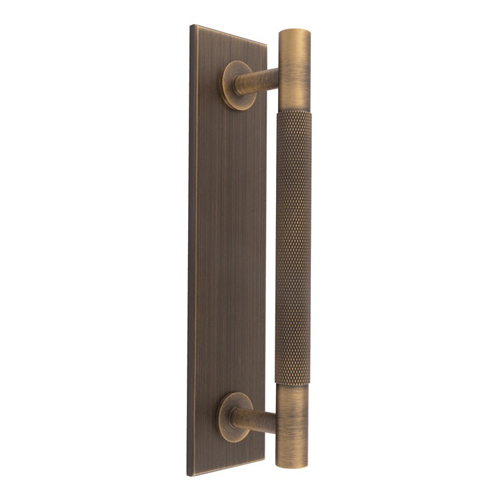 Carlisle Brass BP700CAB200AB Knurled Pull Handle On Backplate (LEAD TIME: 2-3 DAYS)