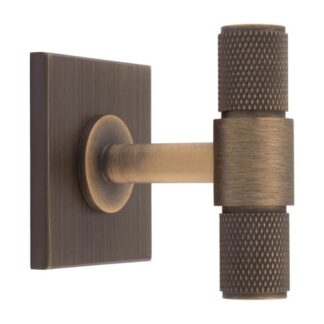 Carlisle Brass BP701AB40AB Knurled T Bar On Backplate (LEAD TIME: 2-3 DAYS)