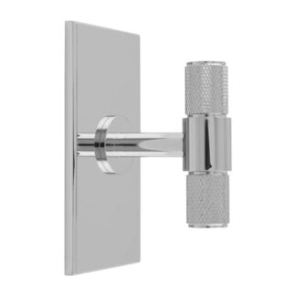 Carlisle Brass BP701CP76CP Knurled T Bar On Backplate (LEAD TIME: 2-3 DAYS)