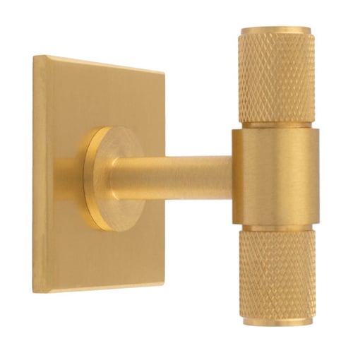 Carlisle Brass BP701SB40SB Knurled T Bar On Backplate (LEAD TIME: 2-3 DAYS)