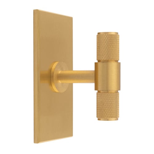Carlisle Brass BP701SB76SB Knurled T Bar On Backplate (LEAD TIME: 2-3 DAYS)