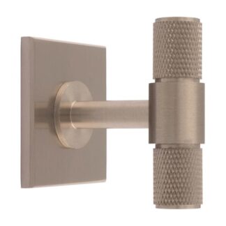 Carlisle Brass BP701SN40SN Knurled T Bar On Backplate (LEAD TIME: 2-3 DAYS)