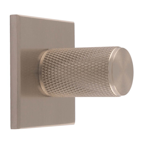 Carlisle Brass BP702SN40SN Knurled Cylinder Knob On Backplate (LEAD TIME: 2-3 DAYS)