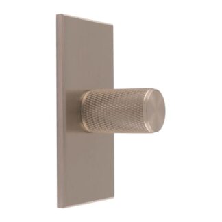 Carlisle Brass BP702SN76SN Knurled Cylinder Knob On Backplate (LEAD TIME: 2-3 DAYS)