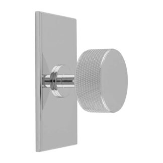 Carlisle Brass BP703CP76CP Knurled Radio Knob On Backplate (LEAD TIME: 2-3 DAYS)