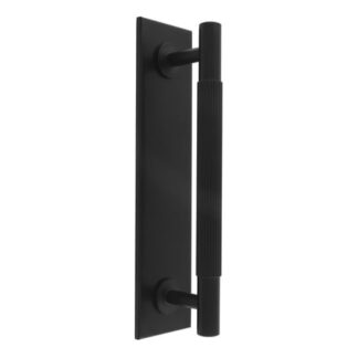 Carlisle Brass BP710BMB168MB Lines Pull Handles On Backplate (LEAD TIME: 2-3 DAYS)