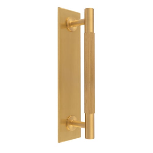 Carlisle Brass BP710BSB168SB Lines Pull Handles On Backplate (LEAD TIME: 2-3 DAYS)