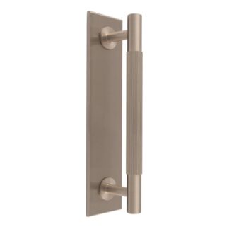 Carlisle Brass BP710BSN168SN Lines Pull Handles On Backplate (LEAD TIME: 2-3 DAYS)