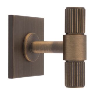 Carlisle Brass BP711AB40AB Lines T Bar Knob On Backplate (LEAD TIME: 2-3 DAYS)