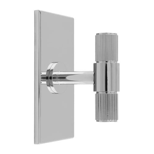 Carlisle Brass BP711CP76CP Lines T Bar Knob On Backplate (LEAD TIME: 2-3 DAYS)