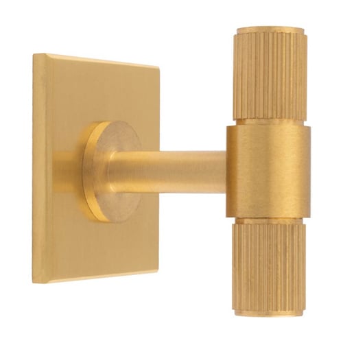 Carlisle Brass BP711SB40SB Lines T Bar Knob On Backplate (LEAD TIME: 2-3 DAYS)