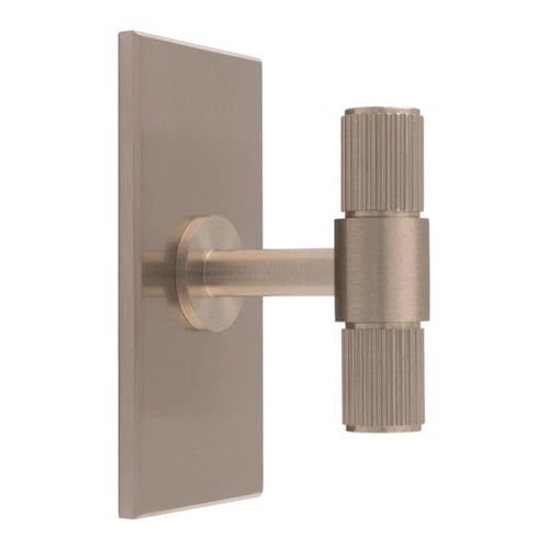 Carlisle Brass BP711SN76SN Lines T Bar Knob On Backplate (LEAD TIME: 2-3 DAYS)