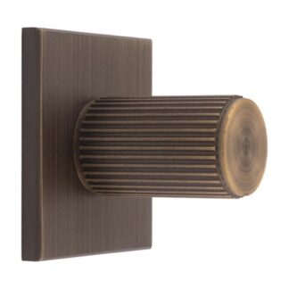 Carlisle Brass BP712AB40AB Lines Cylinder Knob On Backplate (LEAD TIME: 2-3 DAYS)