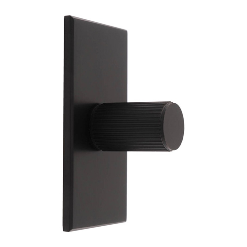 Carlisle Brass BP712MB76MB Lines Cylinder Knob On Backplate (LEAD TIME: 2-3 DAYS)