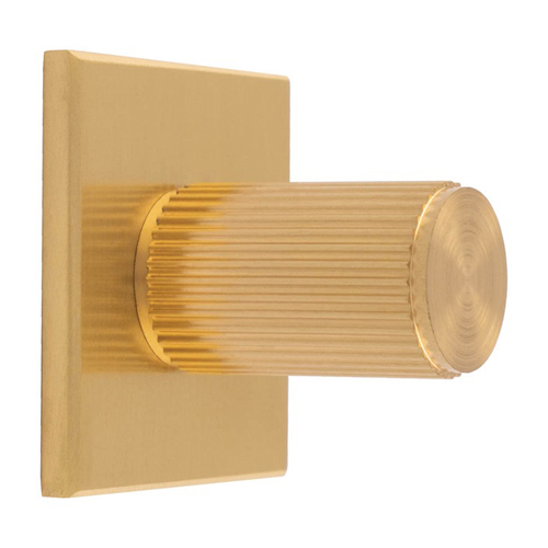 Carlisle Brass BP712SB40SB Lines Cylinder Knob On Backplate (LEAD TIME: 2-3 DAYS)