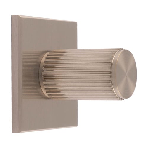 Carlisle Brass BP712SN40SN Lines Cylinder Knob On Backplate (LEAD TIME: 2-3 DAYS)