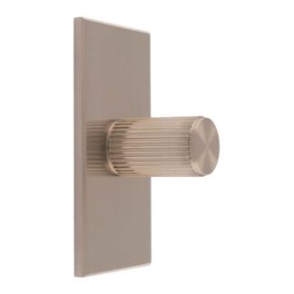 Carlisle Brass BP712SN76SN Lines Cylinder Knob On Backplate (LEAD TIME: 2-3 DAYS)