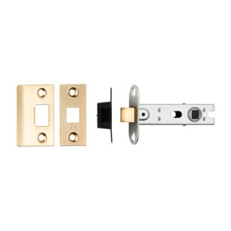 Eurospec BTL30SB 76mm CE B/T Tubular Mortice Latch Square - Satin Brass (LEAD TIME: 2-3 DAYS)