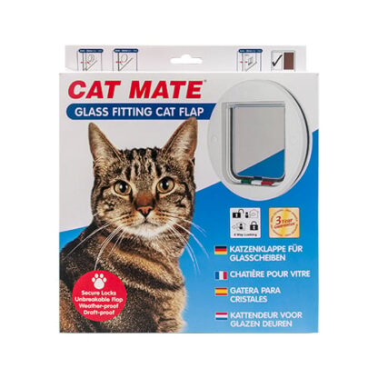 CateMate 210 4 Way Glass Catflap - Image 3