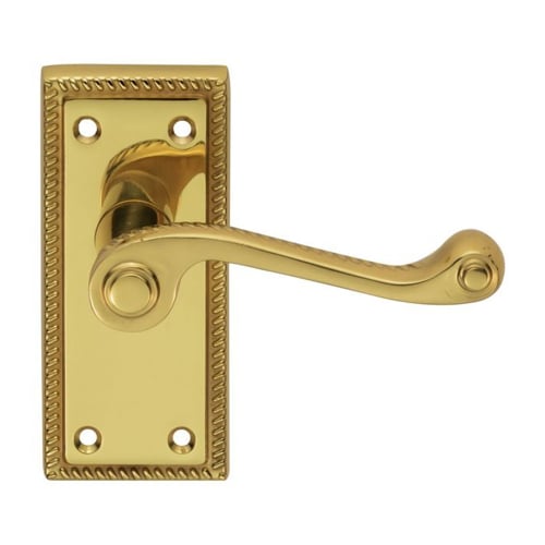 Carlisle Brass CBG2 Georgian Lever On Latch Backplate Contract (LEAD TIME: 2-3 DAYS)