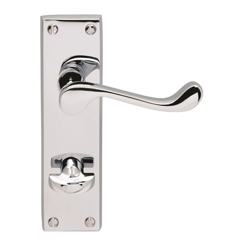 Carlisle Brass CBS54WCCP Contract Victorian Scroll Lever On WC Backplate (LEAD TIME: 2-3 DAYS)