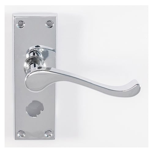 Carlisle Brass CBS55WCCP Contract Victorian Scroll Lever On Privacy Backplate (LEAD TIME: 2-3 DAYS)