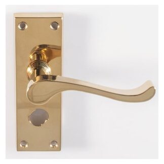 Carlisle Brass CBS55WC Contract Victorian Scroll Lever On Privacy Backplate (LEAD TIME: 2-3 DAYS)
