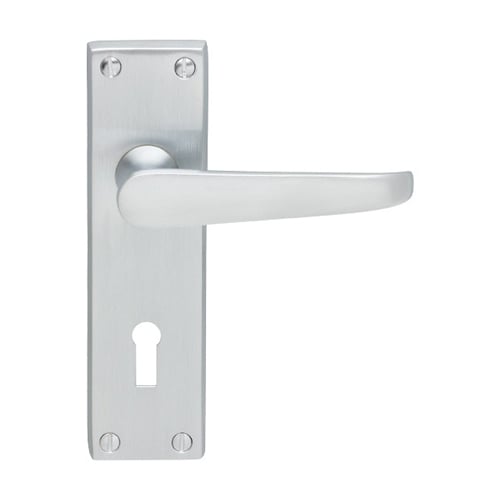 Carlisle Brass CBV30SC Contract Victorian Lever On Lock Backplate (LEAD TIME: 2-3 DAYS)