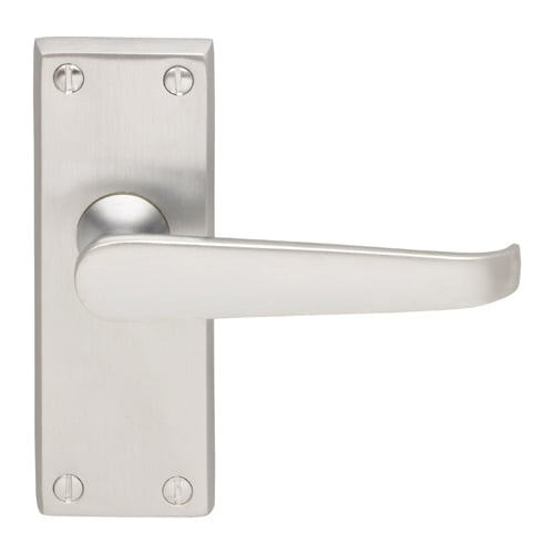 Carlisle Brass CBV31SC Contract Victorian Lever On Latch Backplate (LEAD TIME: 2-3 DAYS)