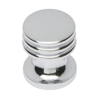 Carlisle Brass CH30ACP Ringed Knob - Polished Chrome (LEAD TIME: 2-3 DAYS)