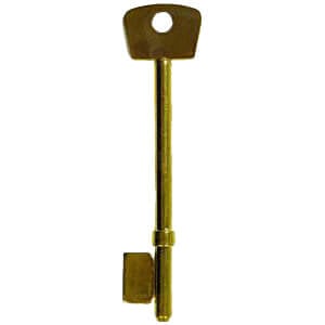 Copy Long Mortice Cut Key - Brass