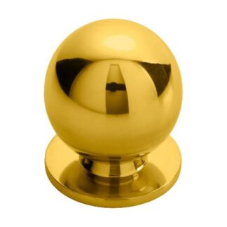 Carlisle Brass CH6D Ball Knob - Polished Brass 30mm (LEAD TIME: 2-3 DAYS)