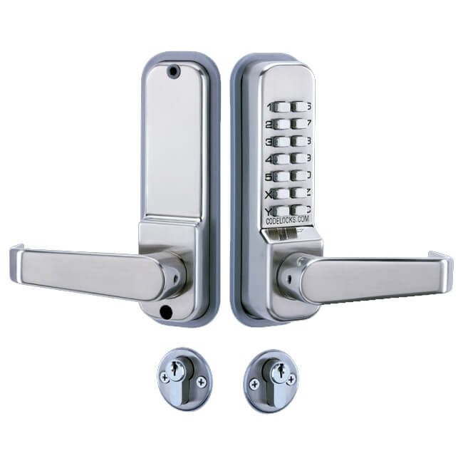Codelocks CL425 Mortice Lock with Cylinder and Anti Panic safety Function and Code Free