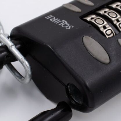 Squire CP50 50mm Open Shackle Combination Padlock with Chain - Image 2