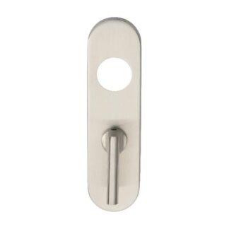 Eurospec CPRTL1170SSS 170 x 45 x 8mm Steelworx Radius Backplates Bathroom (57mm C/C) + Large Turn & Release (LEAD TIME: 2-3 DAYS)