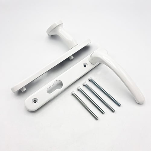 Fab & Fix Windsor Lever Moveable Pad UPVC Multipoint Door Handles - 92mm PZ Sprung 122mm Screw Centres - Image 6