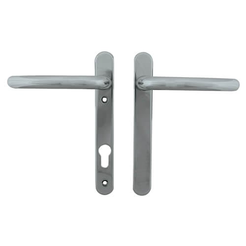 Fab & Fix Windsor Blank Lever Lever UPVC Multipoint Door Handles -  92mm PZ Sprung 122mm Screw Centres