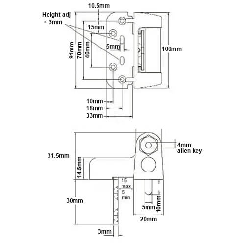 Fab and Fix Haven 2D Hinge for Composite Doors - Image 4