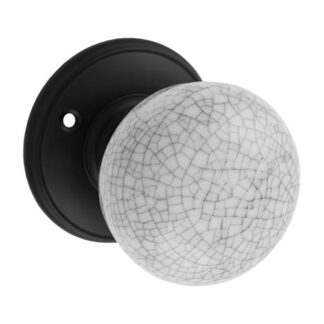 Carlisle Brass DK34MCMB Delamain Porcelain Knob Midnight Crackle (LEAD TIME: 2-3 DAYS)