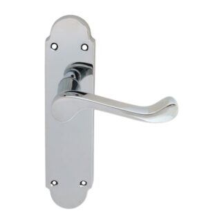 Carlisle Brass DL167CP Oakley Lever On Latch Backplate (LEAD TIME: 2-3 DAYS)