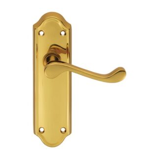 Carlisle Brass DL18 Ashtead Lever On Latch Backplate (LEAD TIME: 2-3 DAYS)