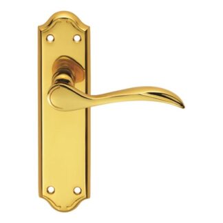 Carlisle Brass DL191 Madrid Lever On Latch Backplate (LEAD TIME: 2-3 DAYS)