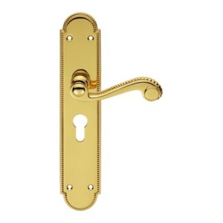 Carlisle Brass DL271Y Chesham Lever On Euro Lock Long Backplate (LEAD TIME: 2-3 DAYS)