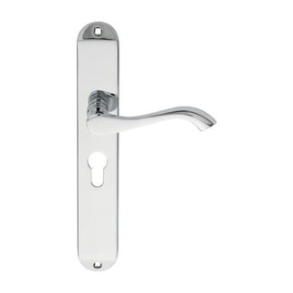 Carlisle Brass DL380YCP Andros Lever On Euro Lock Long Backplate (LEAD TIME: 2-3 DAYS)