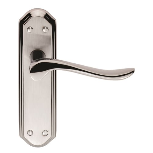 Carlisle Brass DL451SCCP Lytham Lever On Latch Backplate (LEAD TIME: 2-3 DAYS)