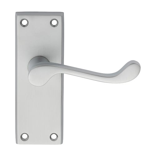 Carlisle Brass DL55SC Victorian Scroll Lever On Short Latch Backplate (LEAD TIME: 2-3 DAYS)