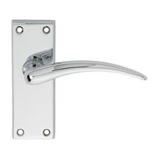 Carlisle Brass DL65CP Wing Lever On Short Latch Backplate (LEAD TIME: 2-3 DAYS)